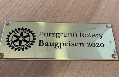 Porsgrunn Rotary Baugprisen 2020